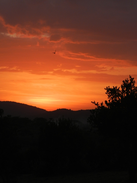 Sunset in Olepishet, Kenya